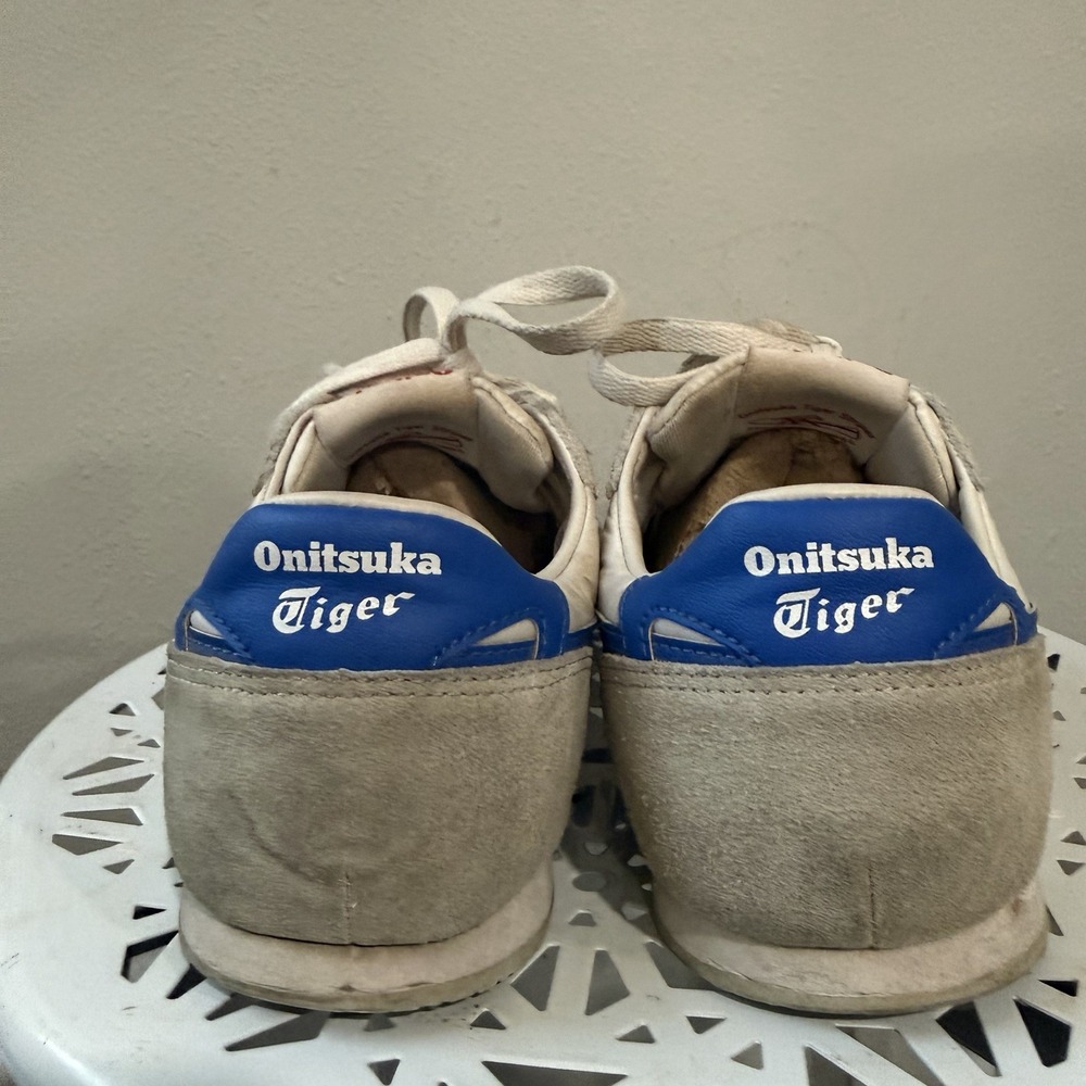 Onitsuka Tiger SERRANO 1183B400 100 WHITE/DIRECTOIRE BLUE Men's Size 7.5 - Picture 4 of 7